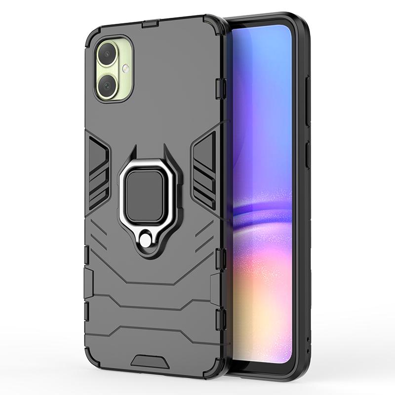 

For Samsung Galaxy A05 4G Case Kickstand PC+TPU Phone Cover Black