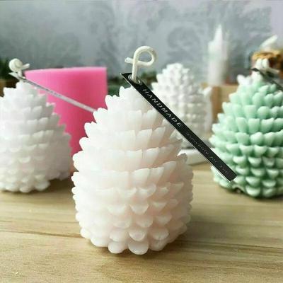 Mucegai de silicon con de pin de Crăciun pentru lumânări DIY handmade, aromaterapie, gips, rășină, meșteșuguri con de pin, decorațiuni pentru casă