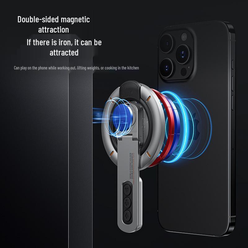 2025 MagSafe Double-Sided 360° Rotating Foldable Magnetic Phone Ring Holder