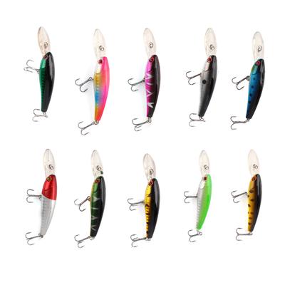 10pcsbag Fishing Lures Baits Crank Bait Hook Tackle Bait Fishing Hook For Outdoor Fishing
