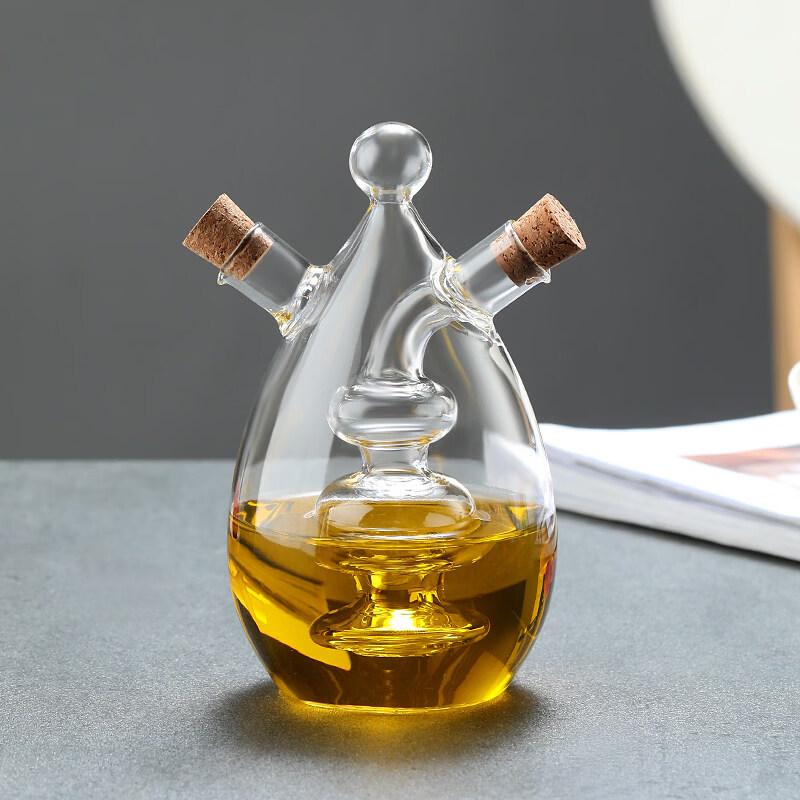 Andytai Two-in-One Glass Condiment Dispenser