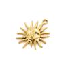 Colorful 18K Gold Plated Oil Drop Stainless Steel Charms Enamel Sun Flower Moon Pendants For Necklace Jewelry Making