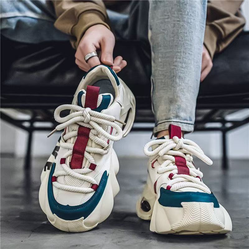 Herrenschuhe 2025 Frühling und Herbst neue Jugendschuhe Herren High-End Luftpolster Erhöhung Dad-Schuhe lässige Sportschuhe
