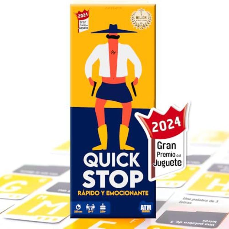 

Quick Stop Spanish Edition: West Word Duel | Fun Competitive Vocabulary Game For Parties & Gatherings Party Games one size