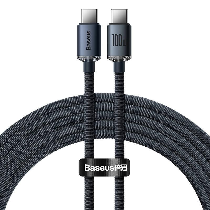Kabel Usb-C Do Usb-C Baseus Crystal Shine, 100W, 1.2M (Czarny)