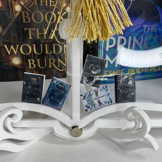 Clear Acrylic Shadow Box Digital Book Display Case Desktop Book Shelf Magazine Display Stand Book Lover Gift for Decoration Organizer