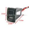 Suzuki Liana Dual USB Charger with Voltage Display