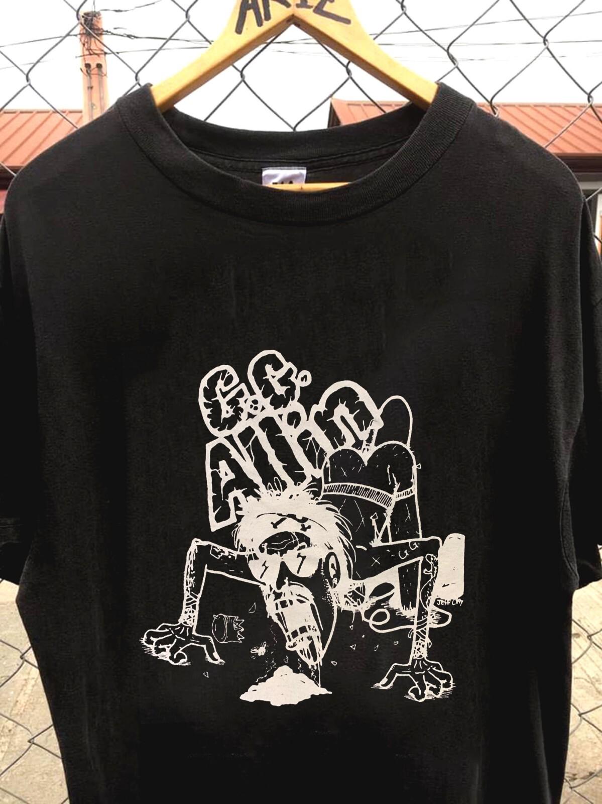Retro GG Allin Jeff Clayton T-Shirt, punk rock band t-shirt TE1228 S разноцветный