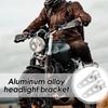Scheinwerferhalterung Halterung - 28mm-36mm Gabelrohr Scheinwerferhalterung - 2 Befestigungsklammern für Motorrad, Motorrad, Roller