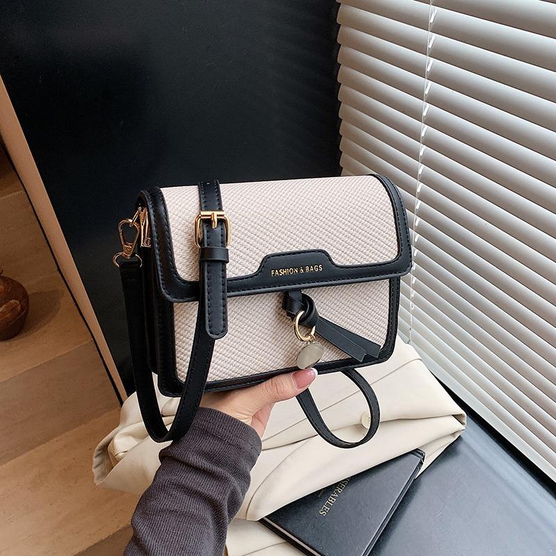 Summer new women's bag messenger bag texture bag summer high-end small square bag