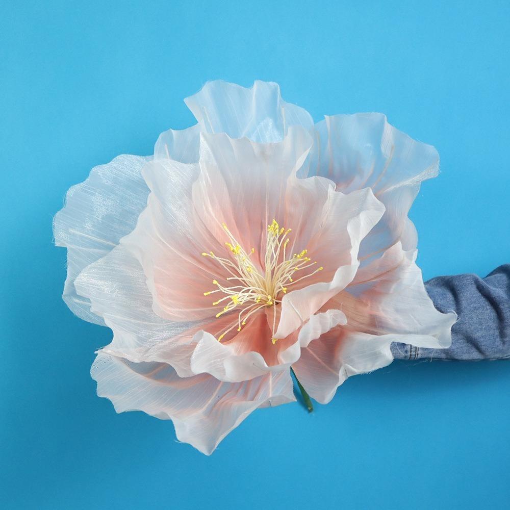 Giant Gauze Large Flower Head 30/40/50cm Fake Flowers New Yarn Flower  Outdoor