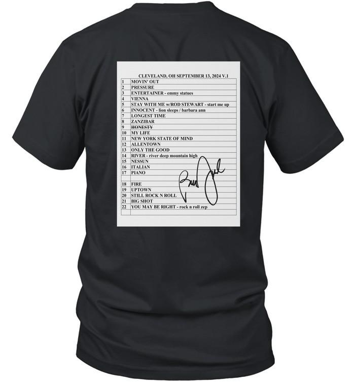 Billy Joel Sept 13 2024 Cleveland Concert Artist Shirt Unisex T-Shirt M