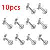 1/10 Stück ASTM F136 Titan-Kugeln Labret Piercing Ohr Flat Tragus Knorpel Helix Conch Ohrring Lippe Nase Piercing Körperschmuck