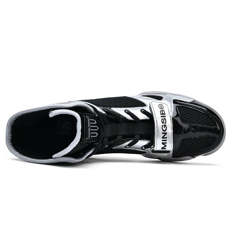 Yeni Güreş Ayakkabıları Erkek Kadın Güreş Ayakkabıları Rahat Spor Ayakkabıları Lüks Boks Ayakkabıları