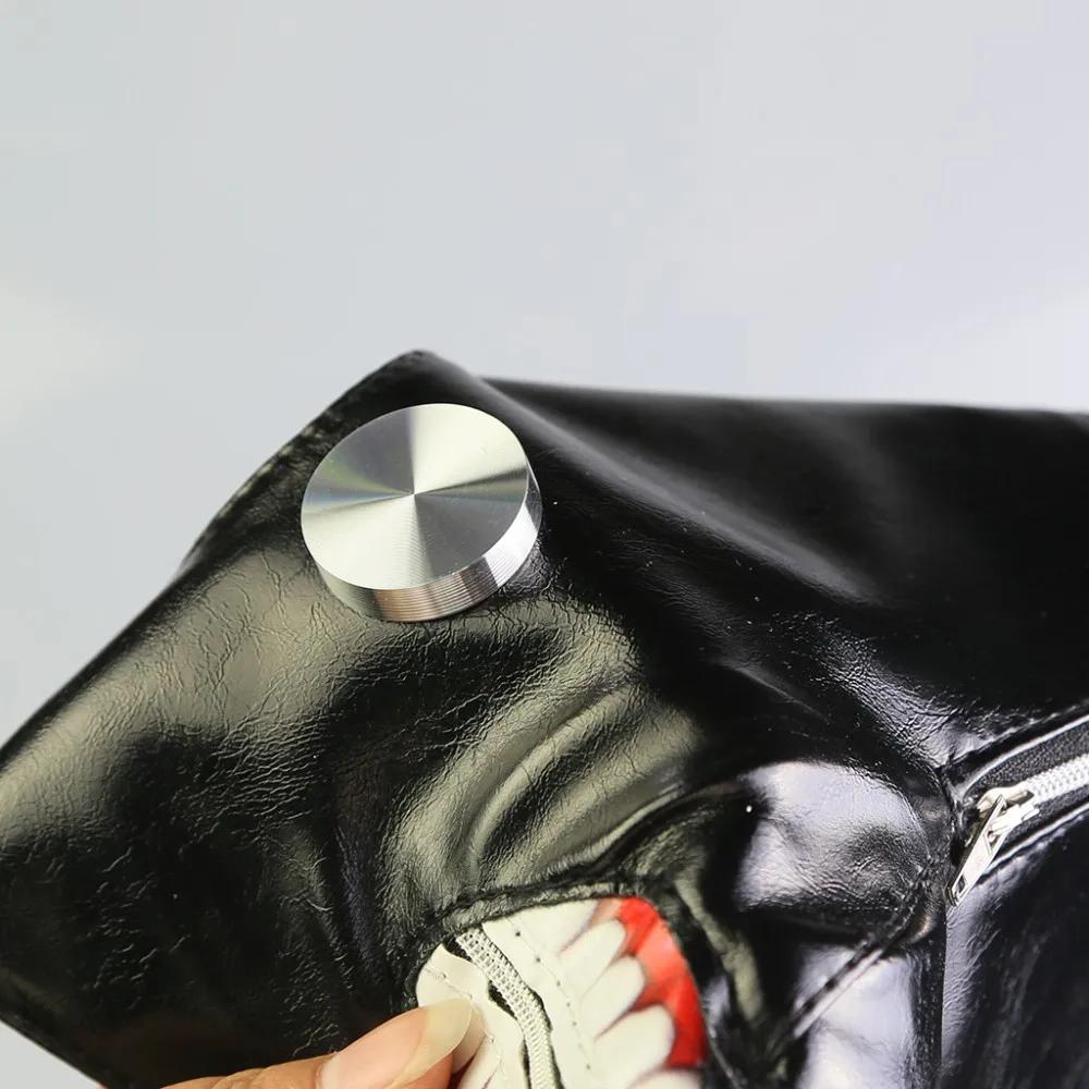 Skrekk Tokyo Ghoul 2 Kaneki Ken Halloweenfest Maske Justerbare Glidelåsmasker Tykkere PU-lær Kul Maske Blinder Anime Cosplay