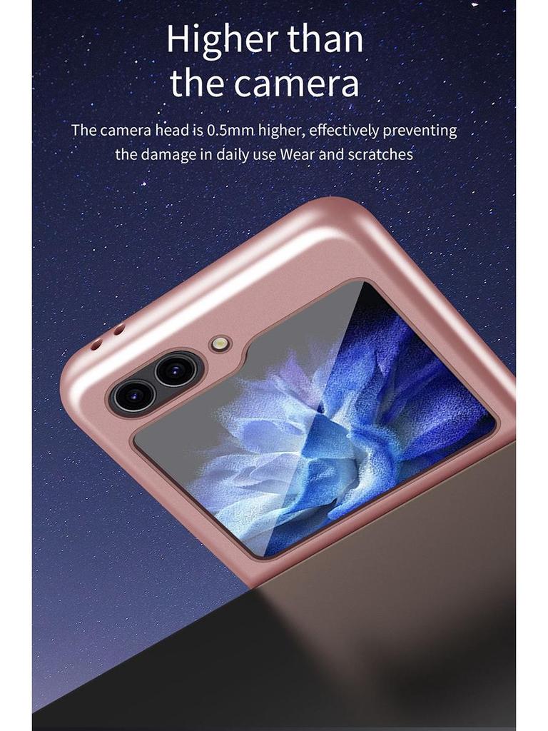 Ultra-Thin Skin-Feel Magnetic Ring Case for Samsung Z Flip7/6/5/4/3 Folding Phone