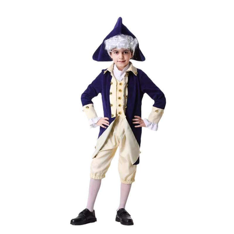 Halloween medieval new parent-child clothing lace sleeve luxury performance clothing