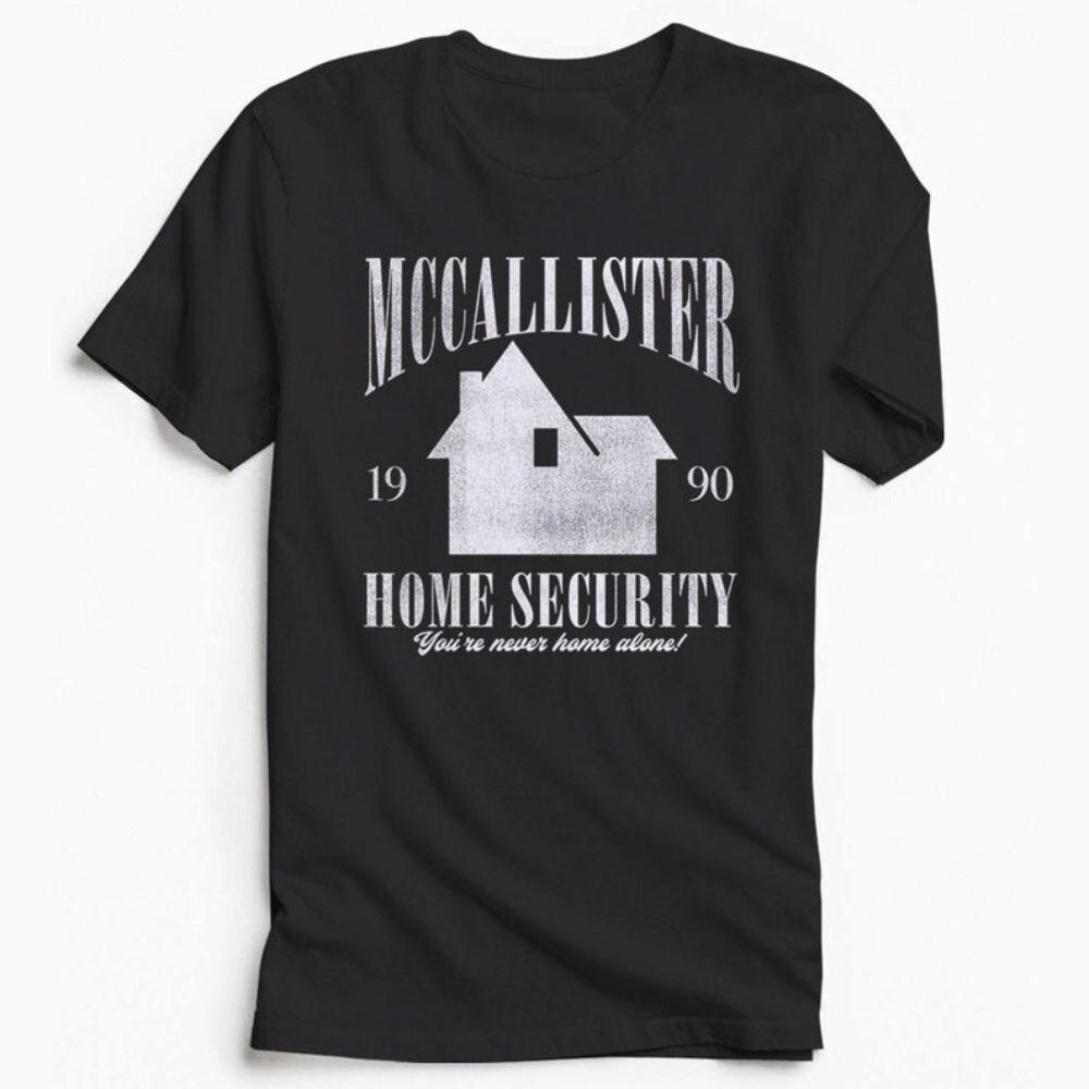 McCallister Home Security Tshirt Funny Retro 1990 Christmas Shirt Holiday Unisex Tshirt Men Women Casual Christmas Cotton Tops