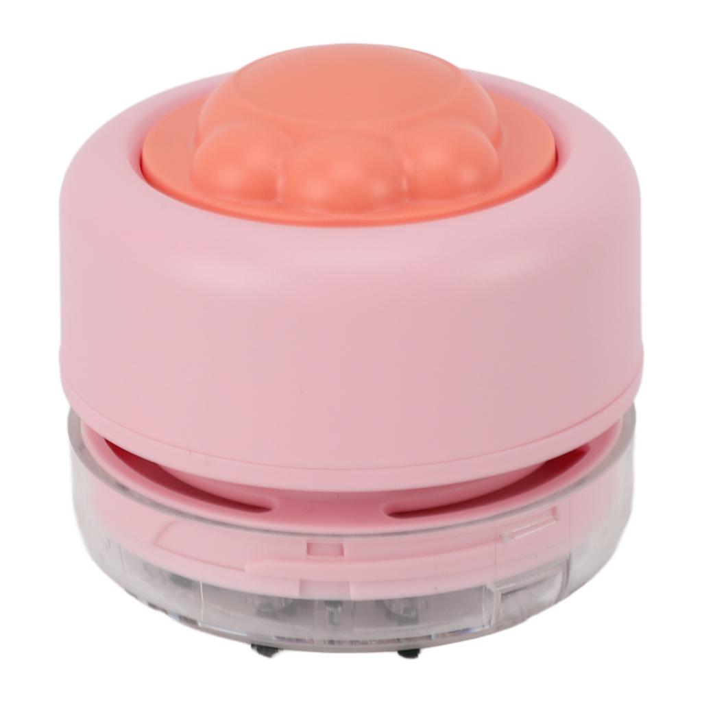 Portable Desktop Vacuum Cleaner Cute Cat Claw Shape Battery Powered Quiet Desk Dust Cleaner for Home School