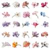 10/30/50pcs Colorful Blooming Flower Cartoon Stickers Graffiti Phone Laptop Notebook Suitcase Waterproof Sticker Toys