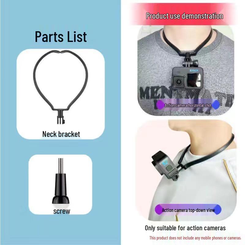 Cross-Border Mobile Phone Necklace Bracket for Selfie and Sports Filming