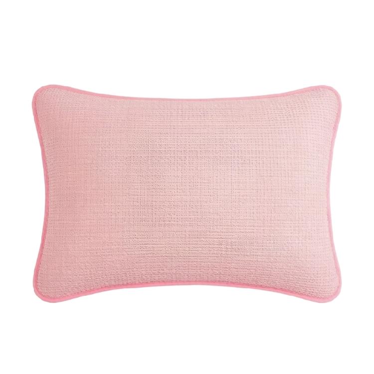 

Soft Breathable Polyester Pillow Protectors Cover With Mesh Structure And Elastic Band For Breathability And Support розовый
