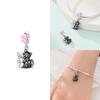 Charm Bead Charms Authentic Colored Zircon Cat Elephant Animal Pendant Authentic copper Bead Compatible With Bracelets Women Valentines Gift Accessory