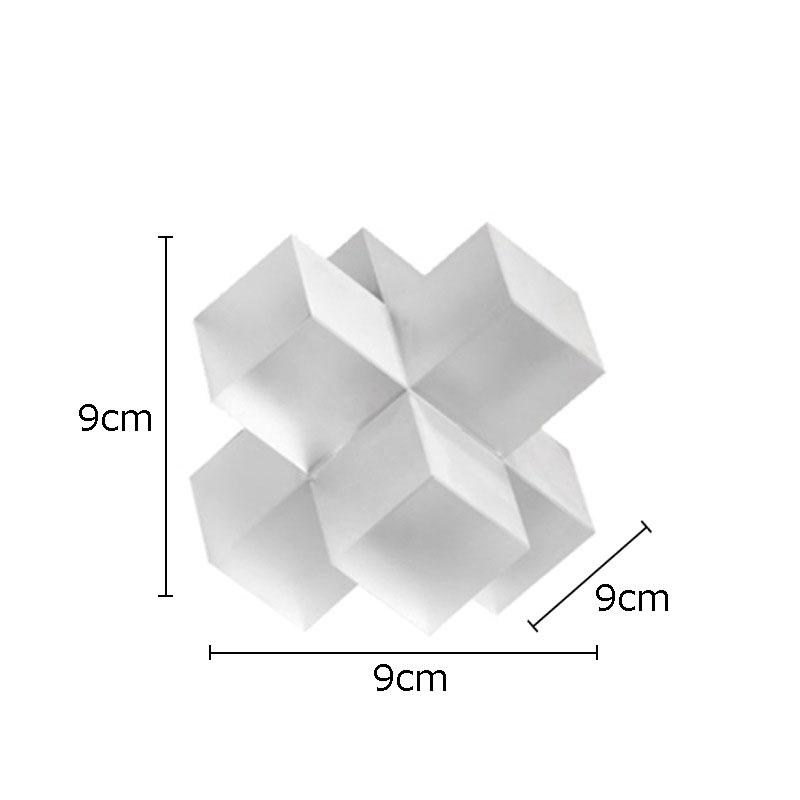 Minimalism Cross Crystal Ornaments Transparent Geometric Square Crystal Statue Desk Decoration Frosted Glass Crafts Sculpture