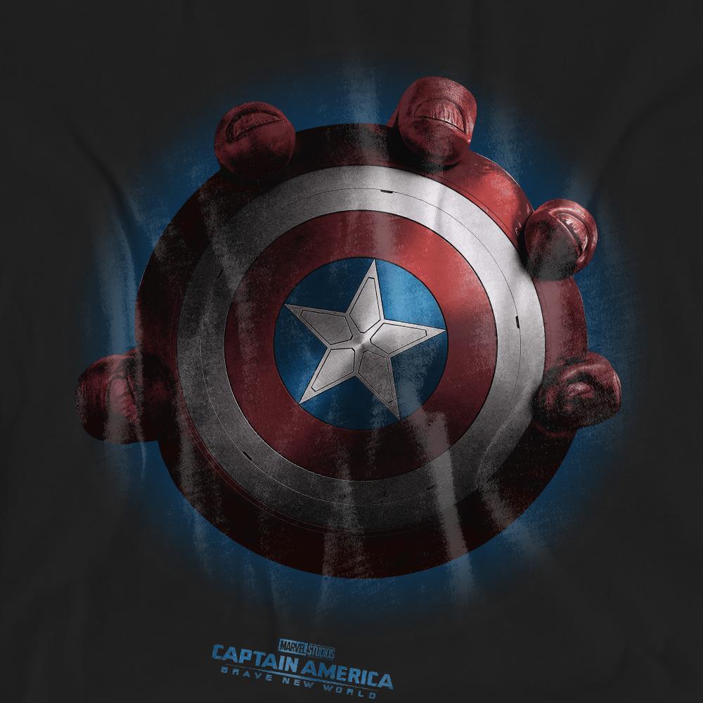 Captain America: Brave New World Unisex Adult Red Hulk Shield T-Shirt