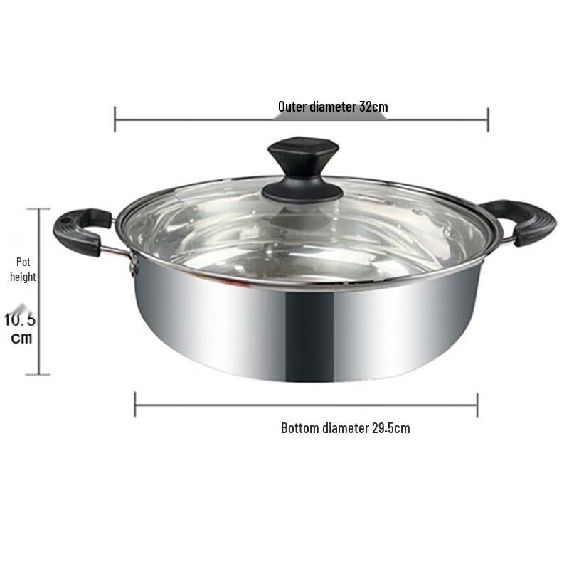 Thickened Stainless Steel Multi-Purpose Soup & Hot Pot