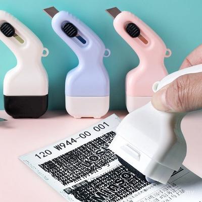 New 3D Confidential Roller Multifunctional Rolling Garbled Code Seal Express Unpacking Coater Graffiti Stamp Refillable Ink