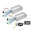 500W Fahrrad Dualantrieb Controller Kit mit Displaypanel Elektrofahrrad Umbausatz für Elektro