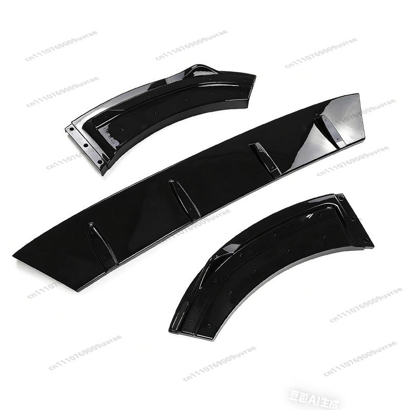 Max Style ABS Front Bumper Lip Spoiler Splitter Diffuser Canards For VW Polo 8 AW GTI R-Line 2017-2021 Pre-Lci Bodykits Tuning