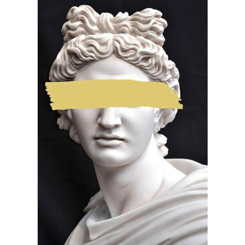 Famous Painting Funny David Portrait Sculpture Canvas Paingtings Wall Art Living Room Bedroom Mural Decorative Poster and Prints