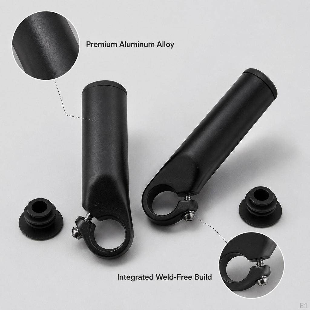 Ends Ergonomic Grip Extenders Lightweight Replace Components for Mountain Bikes Bike
