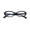 Anti-Blue Light Women'S Retro Small Oval Glasses Trend Thin Flat Glasses Glasses Frame Hair