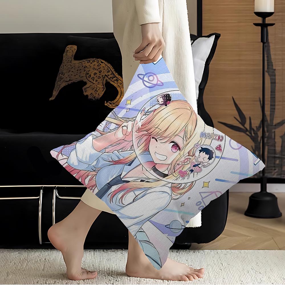 My Dress Up Darling Anime Pillowcase Toon Gift Cushion Cover Bedroom Home Sofa Chair Seat Decor Pillow Case