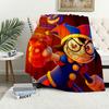 Funny Cartoon Fanart Cute D-Digital C-Circus Flannel Warm Soft Plush Blanket for Sofa Living Room Hogar Bedroom Travel Gift Home