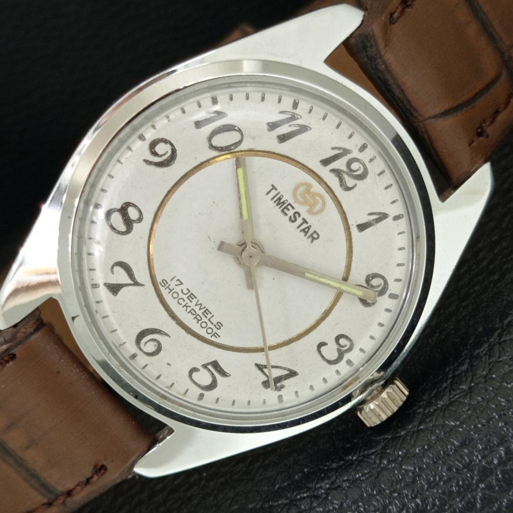 ВИНТАЖНЫЕ МУЖСКИЕ ЧАСЫ TIMESTAR С РУЧНЫМ ЗАВОДОМ ИНДИЙСКИЕ БЕЛЫЙ ЦИФЕРБЛАТ a706016-1