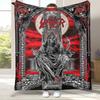 Klassisches Slayer Heavy Metal Rockband Zeichen Flanelldecke, Ultraweiche Warme Plüschdecke für Zuhause Schlafzimmer Bett Sofa Camping Picknick