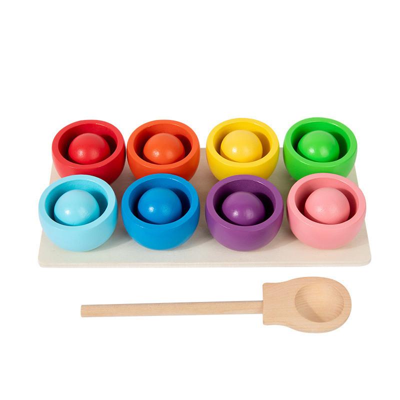 Classification Balls Cups Kids Educational Toy For Counting And Sorting Color