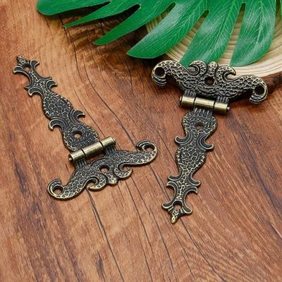 2 יחידות 113*69 מ"מ עתיק ברונזה/ציר שחור לחלונות ארון ארון דלתות ארון בגדים קופסאות עץ חזה תכשיט