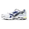Mizuno Wave Rider 10 Chaussures de course décontractées basses confortables polyvalentes absorbant les chocs durables sneaker unisexe Blanc Bleu D1GA210406