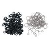 50 Pieces Plastic Roller Clips S Hook Stainless Steel Greenhouse Hook for Plant Pots, 50 Clips and 50 Hooks for Gardening and Planting