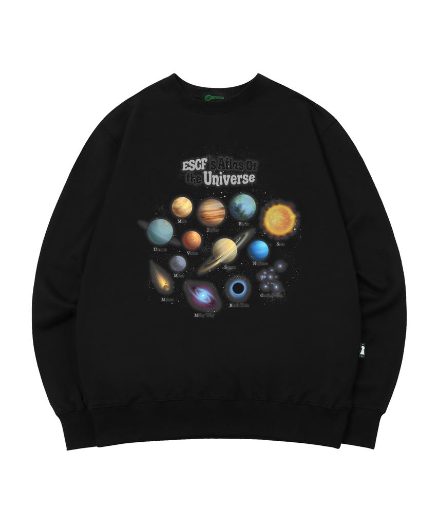 ESCAPEFROM Spacebook Print Sweatshirt Black
