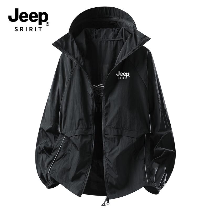 JEEP SPIRIT Men s Hooded Sun Protection Jacket 3XL