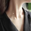 2026 New Women's White Copper Thick Silver Little Bird Choker Necklace