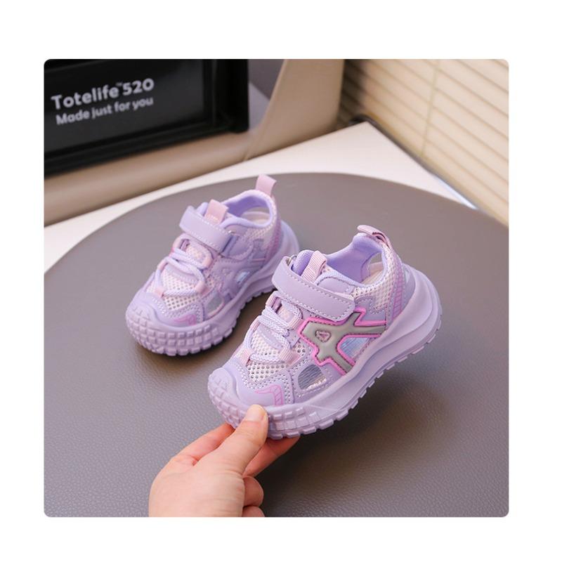 Children's Sports Shoes Summer New Boys Sandals Medium and Small Children's Mesh Breathable Shoes Girls Breathable Soft Sole Dad Shoes