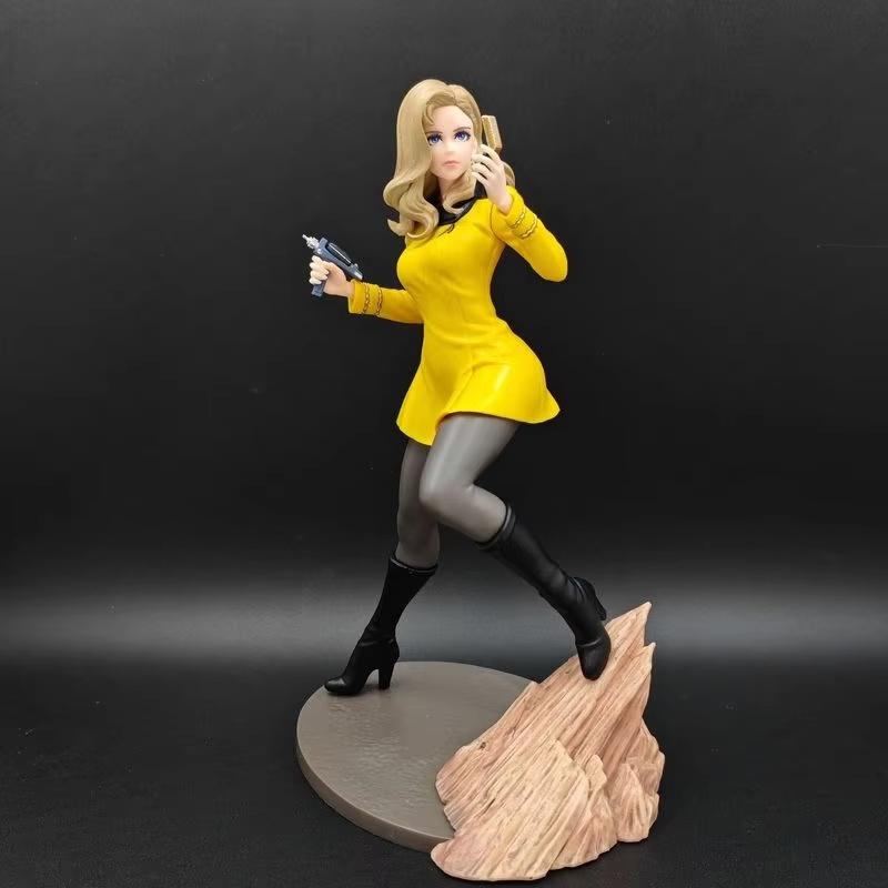 22Cm Star Trek Commander Pvc Standing Posture Cute Girl Anime Figure Model Statue Desktop Ornaments Decoration Surprise Toys