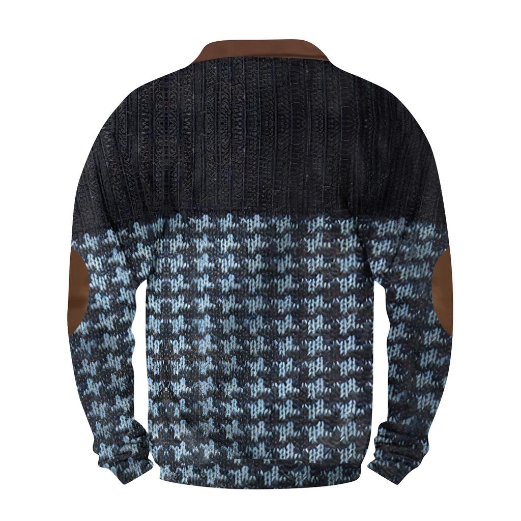 Lässiges Retro-Sweatshirt mit Farbverlauf für Herren